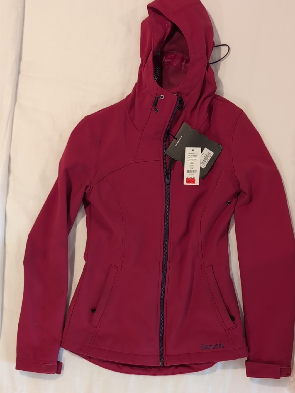 Bench Women's Hooded Softshell Jacket - Raspberry